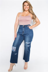 Distressed Plus Size Jeans